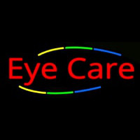 Deco Style Multi Colored Eye Care Neon Sign
