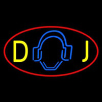 Dj Logo 5 Neon Sign