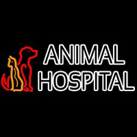 Double Stroke Animal Hospital Neon Sign
