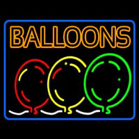 Double Stroke Balloon Block Colored Logo Neon Sign