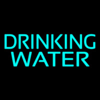 Drinking Water Neon Sign