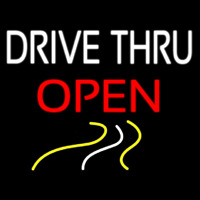 Drive Thru Red Open Neon Sign