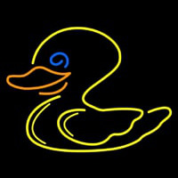 Duck Yellow Logo Neon Sign