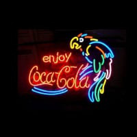 Enjoy Coca Cola Parrot Neon Sign