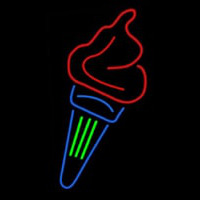 Fancy Ice Cream Cone Neon Sign