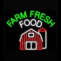 Farm Fresh Food Neon Sign