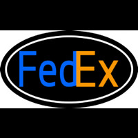 Fede  Logo With Oval Neon Sign
