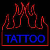 Flaming Tattoo Neon Sign