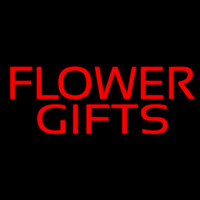 Flower Gifts In Block Neon Sign