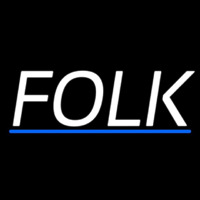 Folk Music 2 Neon Sign