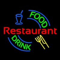 Food And Drink Restaurant Logo Neon Sign