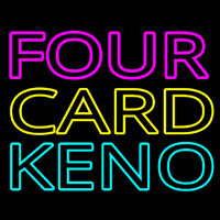 Four Card Keno 1 Neon Sign