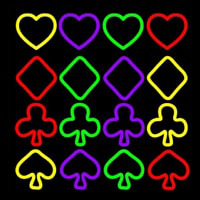 Four Signs Of The Poker Neon Sign