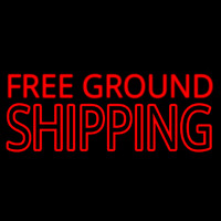 Free Ground Shipping Block Neon Sign