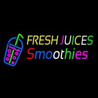 Fresh Juices Smoothies Neon Sign