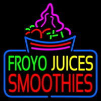 Froyo Juices Smoothies Neon Sign