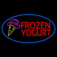 Frozen Yogurt With Logo Neon Sign