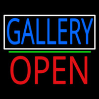 Gallery With Border Open 1 Neon Sign