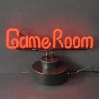 Game Room Red Lettering Desktop Neon Sign