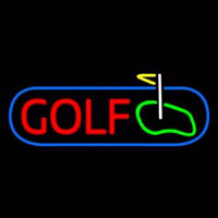 Golf With Ground Neon Sign