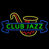 Green Club Jazz Block With Sa ophone 1 Neon Sign