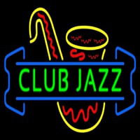 Green Club Jazz Block With Sa ophone 3 Neon Sign
