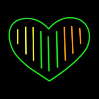 Green Heart Neon Sign