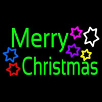 Green Merry Christmas Neon Sign