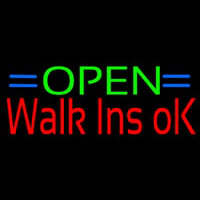 Green Open Red Walk Ins Open Neon Sign