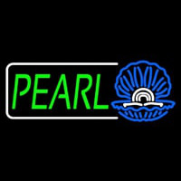 Green Pearl White Border Neon Sign