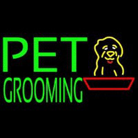 Green Pet Grooming Block 1 Neon Sign