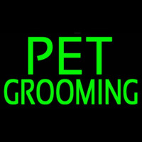 Green Pet Grooming Block 2 Neon Sign