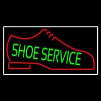 Green Shoe Service Neon Sign