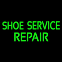 Green Shoe Service Repair Neon Sign