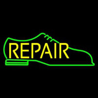 Green Shoe Yellow Repair Neon Sign