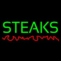 Green Steaks Neon Sign