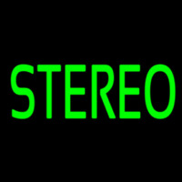 Green Stereo Block 2 Neon Sign