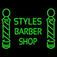 Green Styles Barber Shop Neon Sign