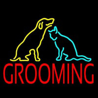 Grooming Logo 1 Neon Sign