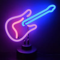 Guitar Desktop Neon Sign
