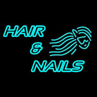 Hair And Nails Double Stroke Neon Sign