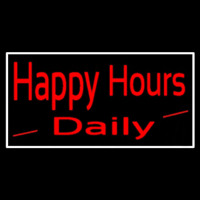 Happy Hours Daily Neon Sign