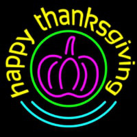 Happy Thanksgiving 2 Neon Sign