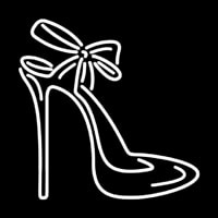 High Heels With Ribbon Neon Sign