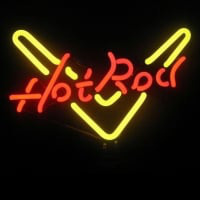 Hot Rod Desktop Neon Sign