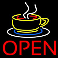 Hot Tea Open Neon Sign