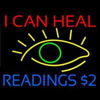 I Can Heal Readings With Eye Neon Sign