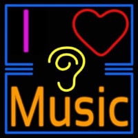 I Love Hearing Music Neon Sign