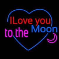 I Love You To The Moon Neon Sign