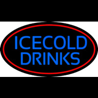 Ice Cold Drinks Neon Sign